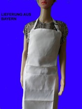 Schürze Damen & Herren ;Tasche Tailieumfang 220 cm BITTE MESSEN  WEISS