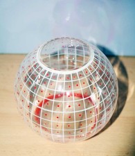 alte runde Glasvase Kugel-Vase