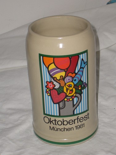 Oktoberfest jahreskrug 1981 - oktoberfest,