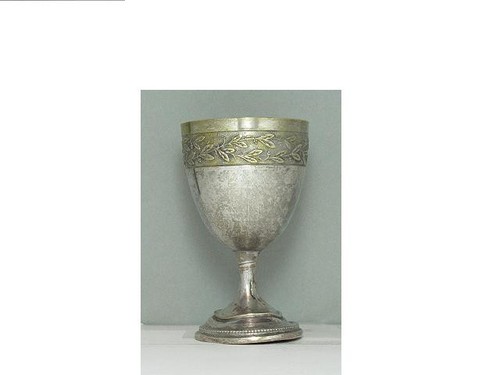 Eierbecher antik versilbert - eierbecher,,