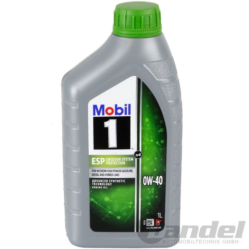 1x1l mobil esp 0w40 motoröl - mobil,