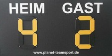 smart:score® - Manuelle Fußball Anzeigetafel in LED-Optik (28cm Ziffern)