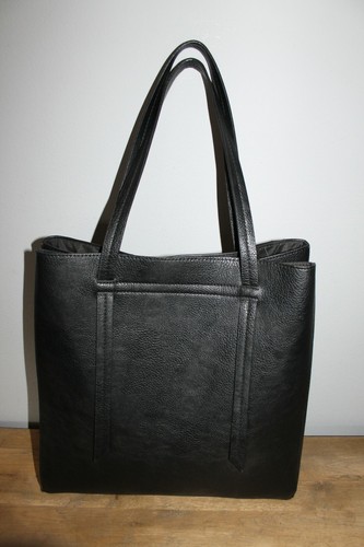 Tasche schwarz lederimitat mit - tasche,