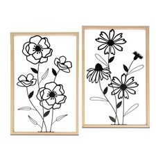 Wandobjekte BLUMEN, 50x32cm