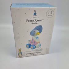 Peter Rabbit Jemima Pfützenente Nachziehspielzeug aus Holz - neu verpackt
