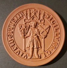 Siegel Stadt Meissen Porzellan Medaille 
