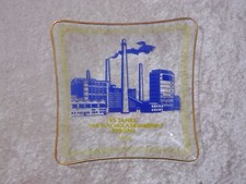 Glas Schale DDR Design 10 Jahre VEB Flachglaskombinat Torgau - Vintage 1973