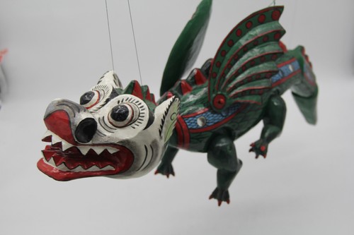 Große holz marionette drachen - holz-marionette,