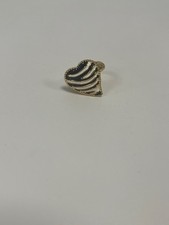 Just Cavalli Zebra-Ring Herzform Ring mit Zopfeffekt Gebrauchsspuren