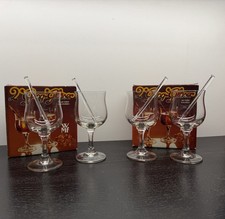 WMF Grog-Gläser Punsch m. Stößel Bleikristall Set/4