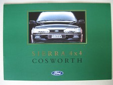 Prospekt Ford Sierra 4x4 Cosworth 2,0  220 PS Turbo Sapphire Modell 1991 1992 D 
