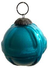 Alte Glas Kugel Ball,  Messing