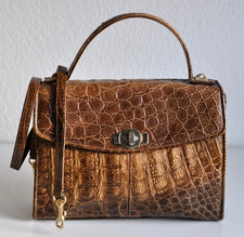 IRV Kroko Vintage Handtasche