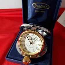 Dalvey Scotland Uhr Klappuhr Taschenuhr maritim Quarzuhr Schiffsuhr Marine 
