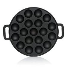 BBQ-Toro Gusseisen Poffertjes Pfanne | Förtchenpfanne für 19 Förtchen | Ø 24 cm