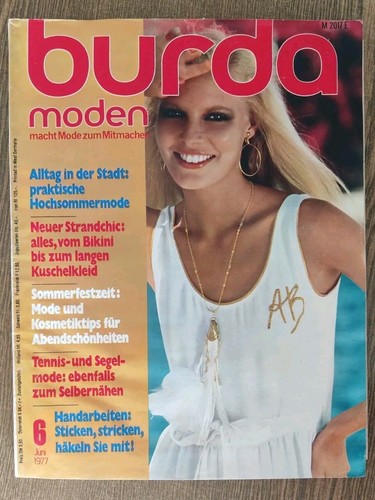 Vintage burda moden - vintage, 06/1977