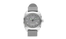 Seemannsgarn _ Maritimes Uhr, Zifferblatt Grau, Band Grau