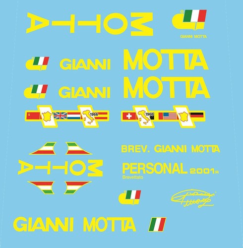 Gianni motta fahrrad decals - motta,
