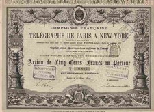 Telegraphe de Paris a New York