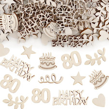 115x Holz Konfetti 80