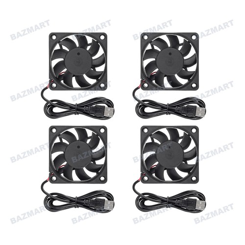 4pcs usb 6010 lüfter 3d - 5v,