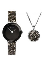 Seksy Ladies Watch and Necklace Gift Set 2740G