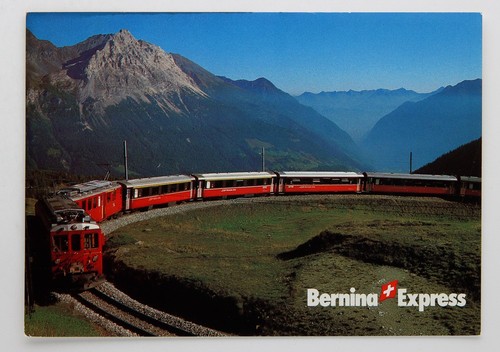 Postkarte rhätische bahn - rhätische,