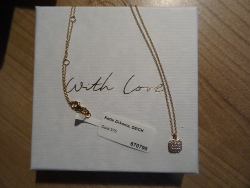 Goldkette mit zirkonia - zirkonia,