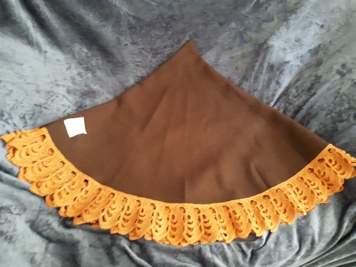 Runde tischdecke braun organe - tischdecke,