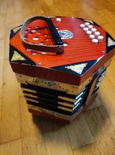 Scholer Concertina DDR, Handharmonika Vintage