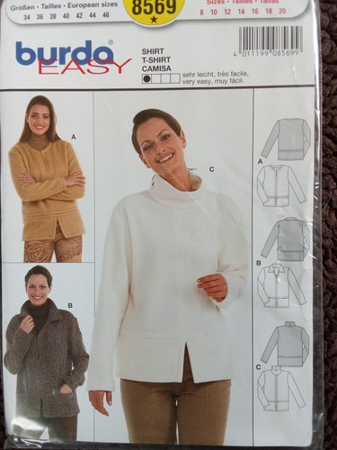 Burda easy 8569 shirt jacke - shirt,