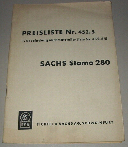 Preisliste 452 5 - nr., 452.5