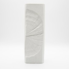 Martin Freyer Rosenthal Studio Line Bisque Porcelain Vase 70s Op-Art Relief 27cm