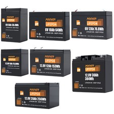 Lithium Akku 6V 12V  7Ah 7,2Ah 9Ah 12Ah 15Ah 18Ah 20Ah 25Ah 30Ah Batterie BMS