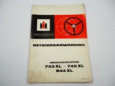 IHC 743XL 745XL 844XL Traktor Betriebsanleitung Wartung 1981