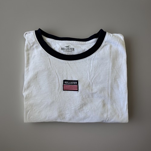Hollister easy shirt weiß - t-shirt,