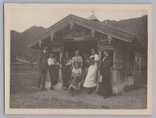 Bayrischzell 1920 - 'Riedls Kiosk' GRATHWOHL Zigaretten Andenken - Altes Foto