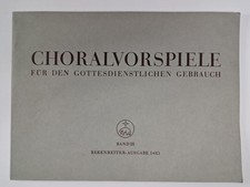 Noten: Choralvorspiele für den gottesdienstlichen Gebrauch Band III, Bärenreiter