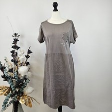 Italy Kleid Edles Leinenkleid