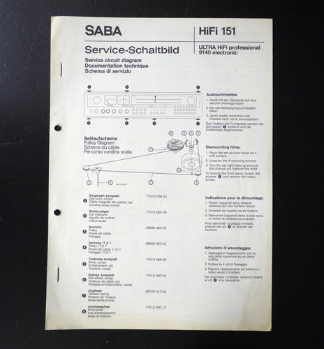Original saba 9140 ultra hifi - original,