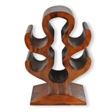 Weinregal Holz für 7 Flaschen