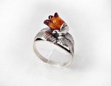 Bernstein Ring Silber 925 Gr