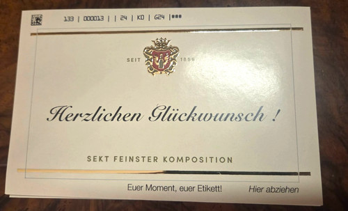 Rotkäppchen etikett - 1x,