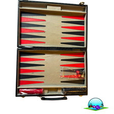 Backgammon Kunstleder-Koffer