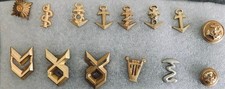 Rangabzeichen Tätigkeitsabzeichen Metall Auflagen Schulterklappen Marine