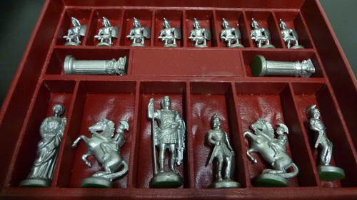 Schachfiguren zinn in - zinn;,