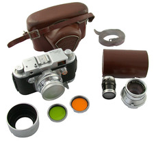 K# ROBOT Royal 36 Zeiss Sonnar 2/50 50 Tele-Xenar 3,8/75 24x36 finder 30-75 TOP