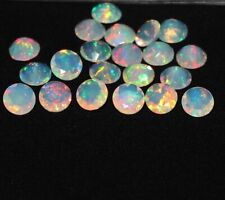 Natürlicher Äthiopischer Opal Rund Edelstein, Opal Rundschliff, facettierte O...