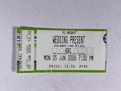 The wedding present concert - wedding,