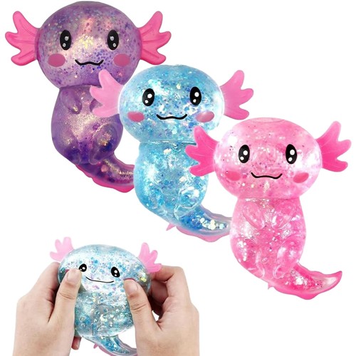 Axolotl squishy set 3er - squishy, fidget